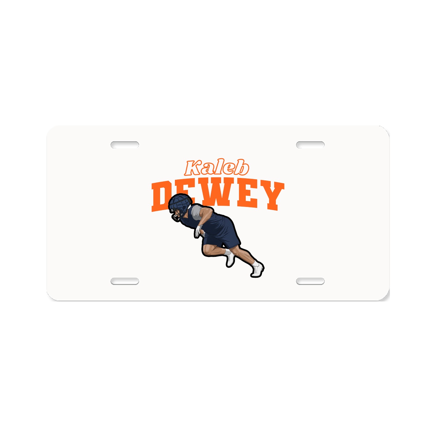 License Plate — Name Arch in Classic