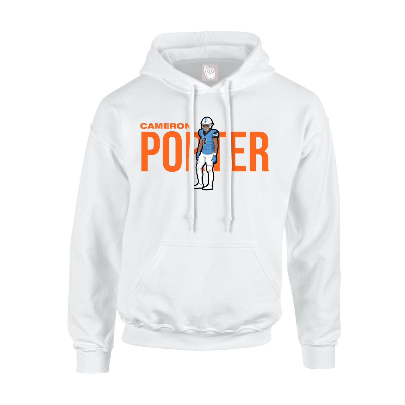 Hoodie — Player Name in White