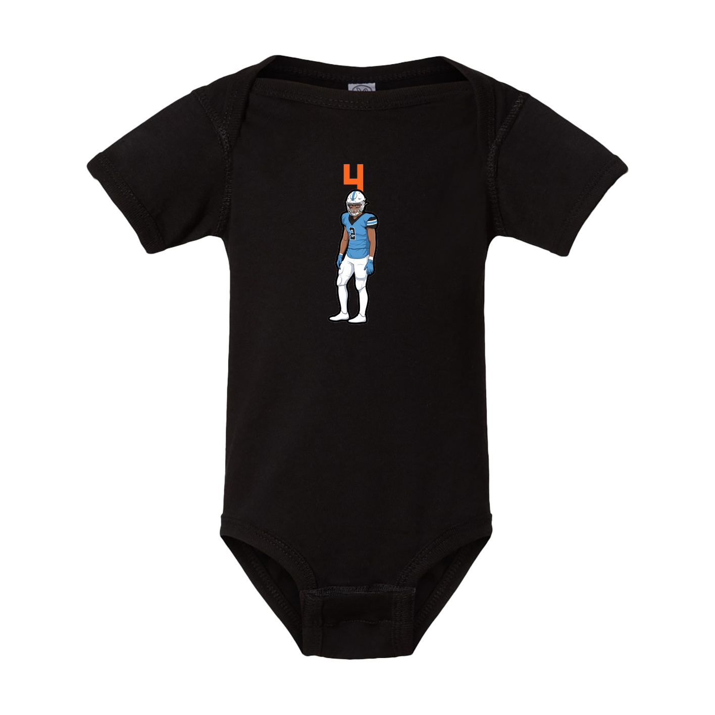 Baby Onesie — Number Top in Black