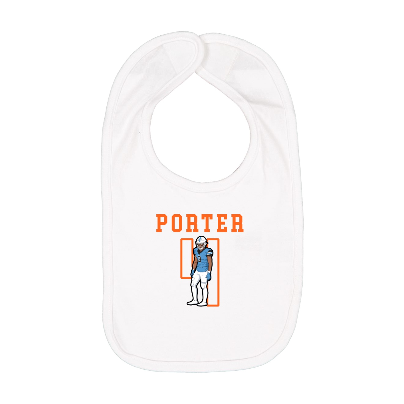 Infant Bib — Shirsey in White
