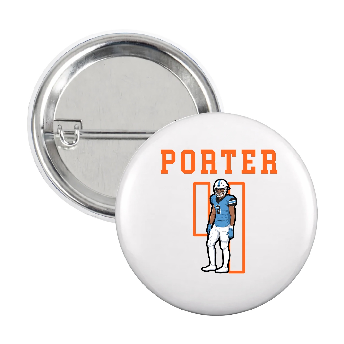 Game Day Button — Shirsey in White