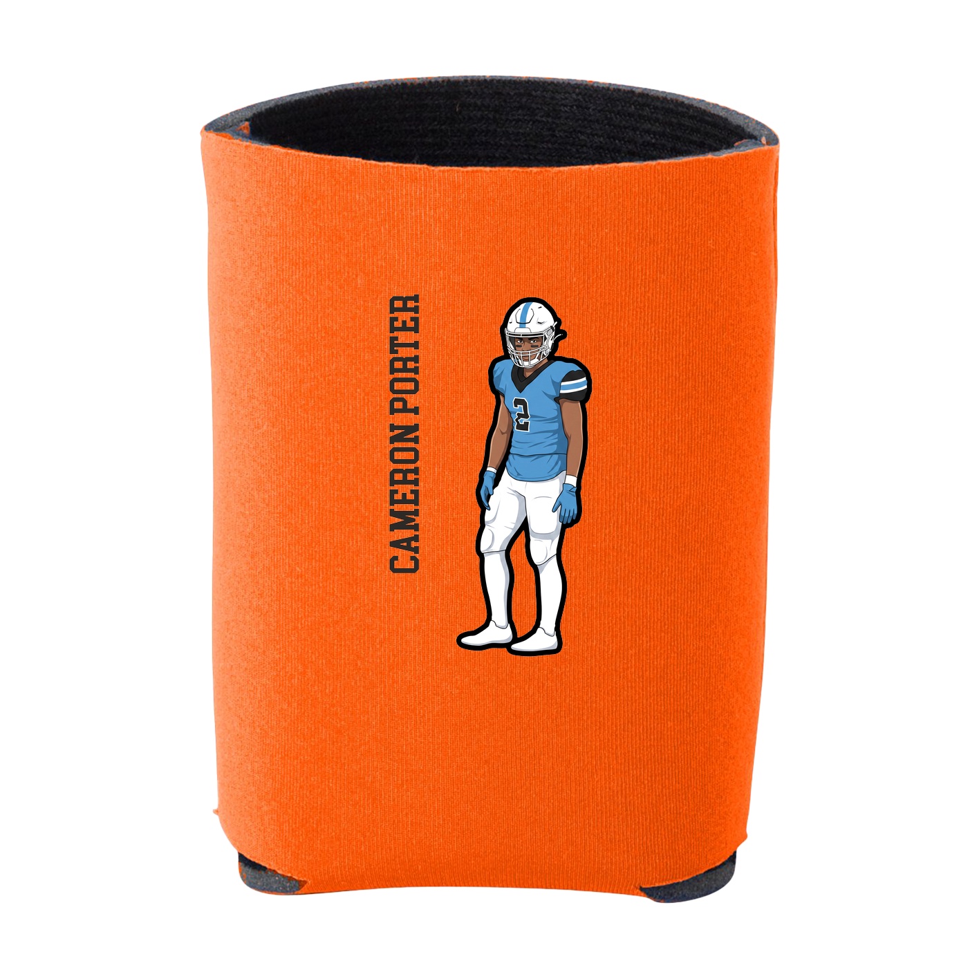 Can Holder — Name Vertical in Orange