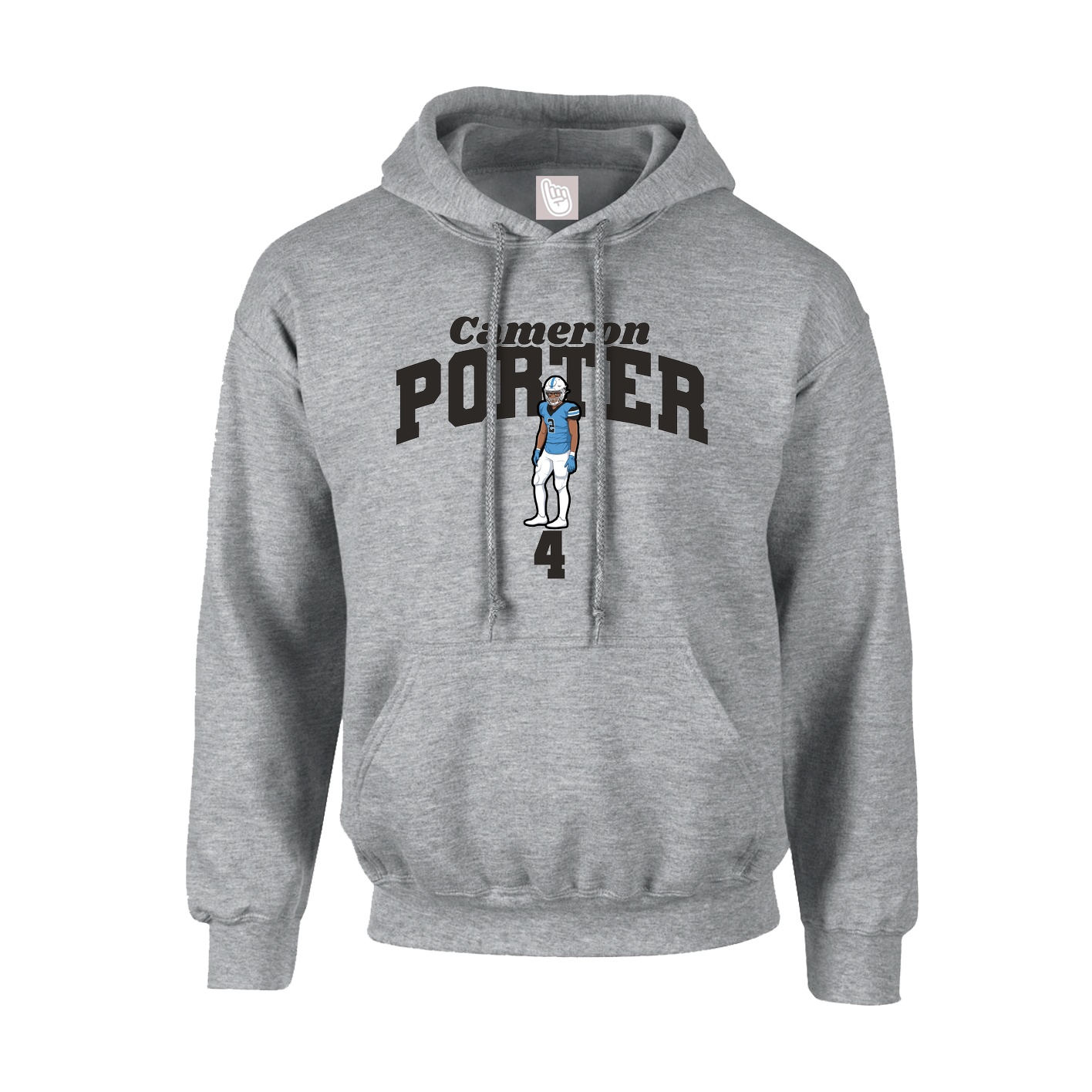 Hoodie — Signature Arch in Grey