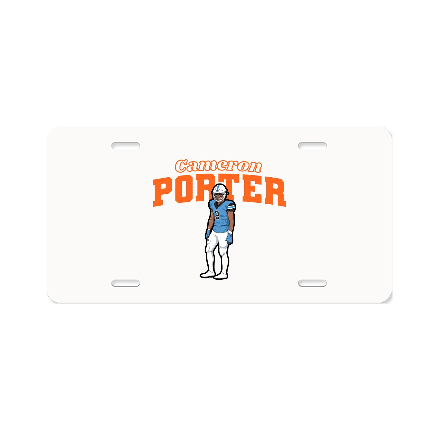 License Plate — Name Arch in Classic