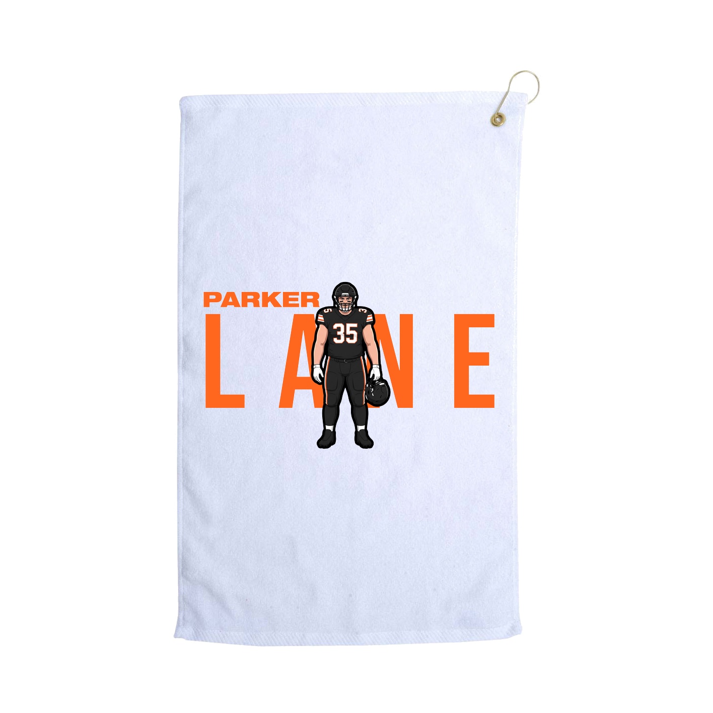 Golf Towel — Player Name in White