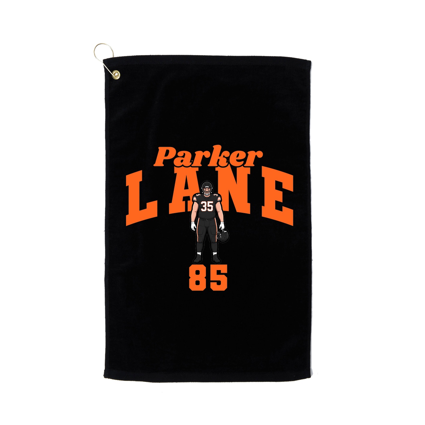 Golf Towel — Signature Arch in Black