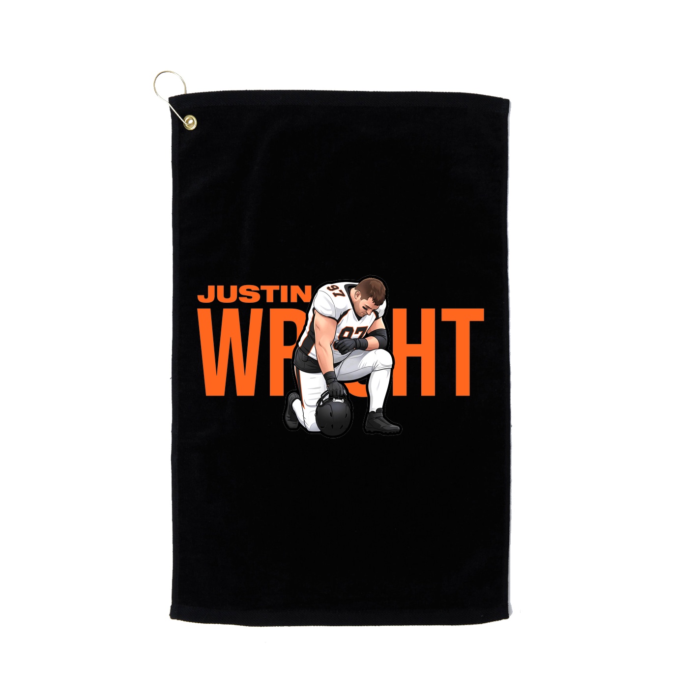 Golf Towel — Player Name in Black
