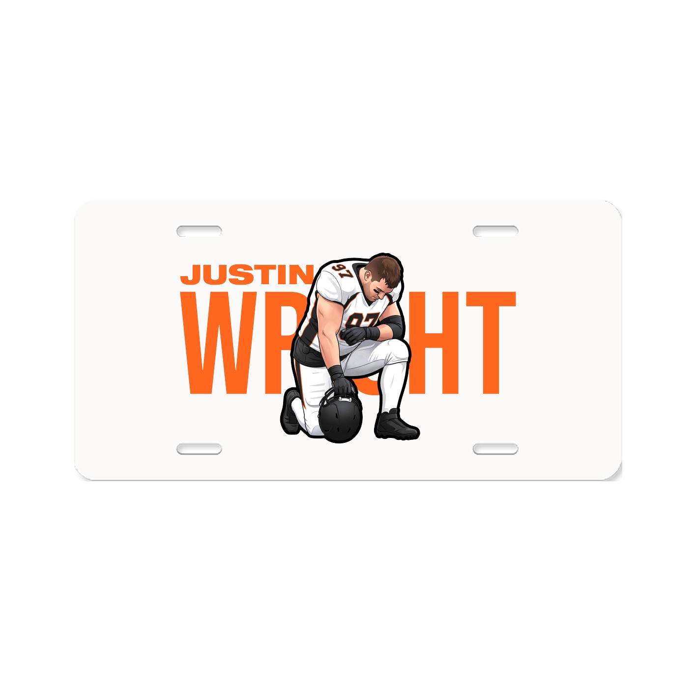 License Plate — Player Name in Classic