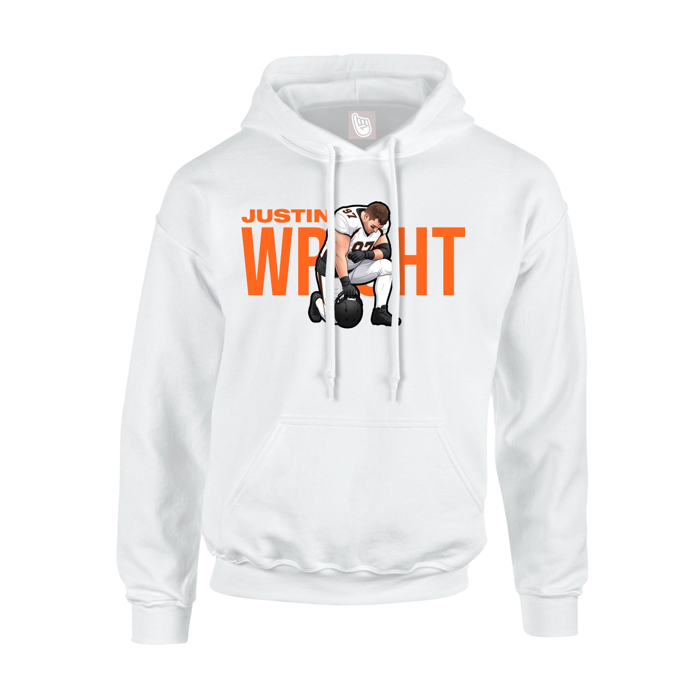 Hoodie — Player Name in White