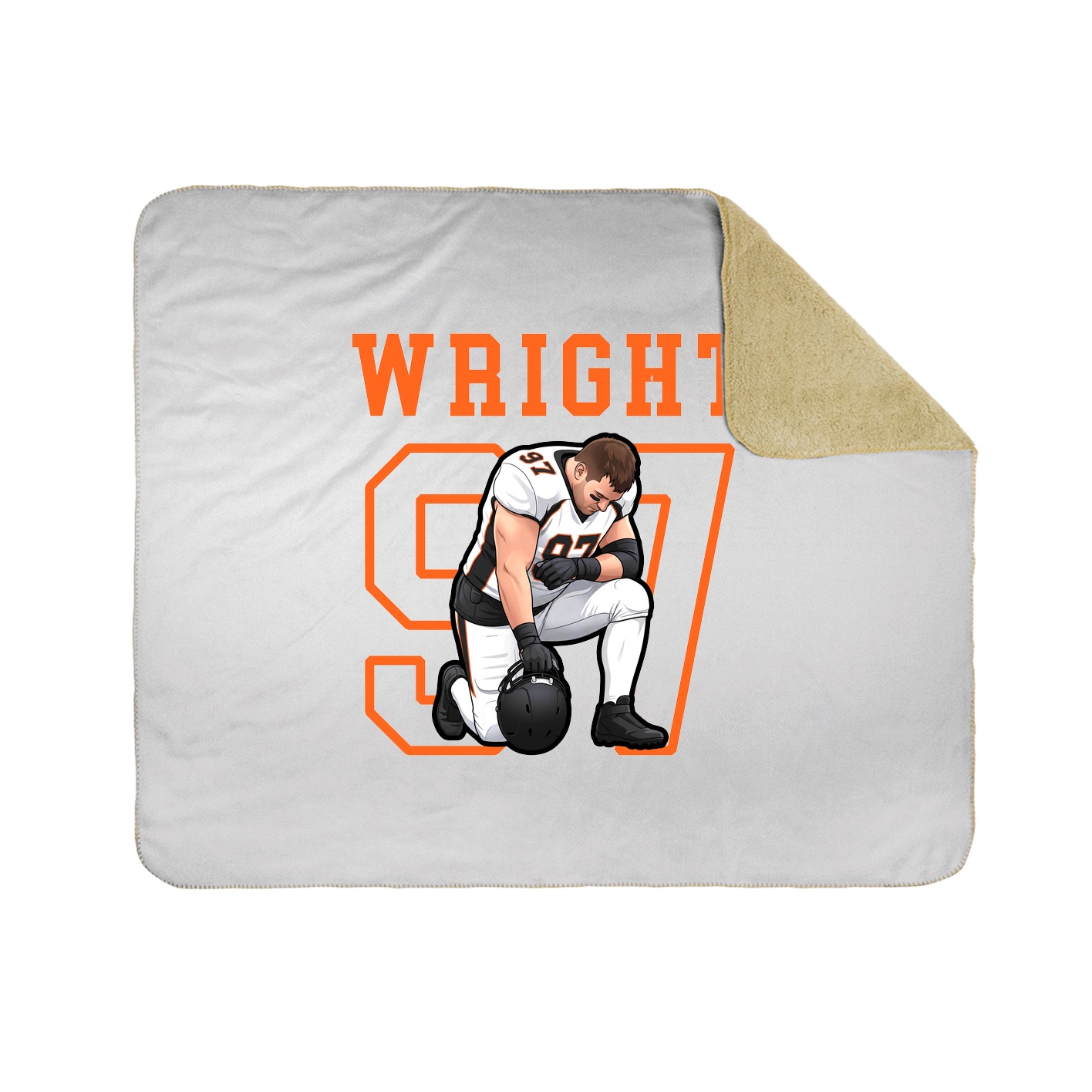 Throw Blanket — Shirsey in White