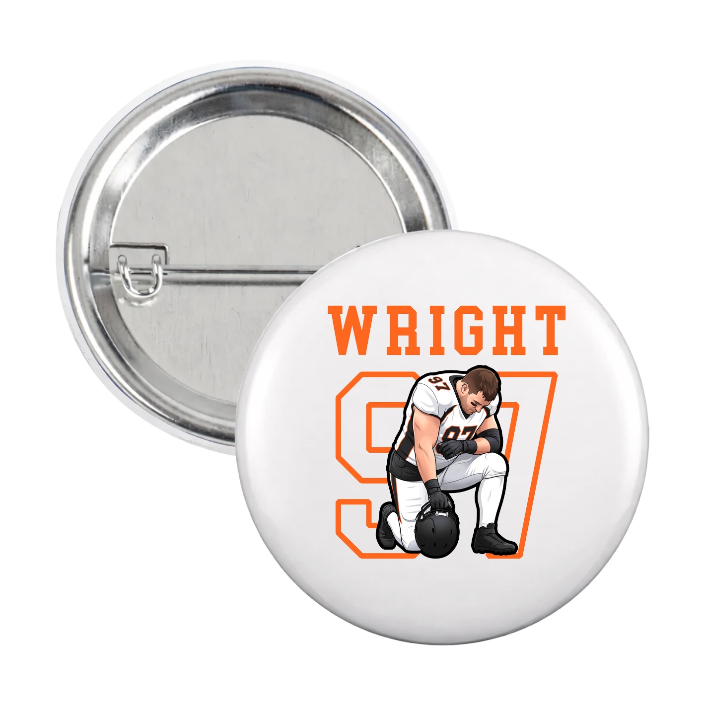 Game Day Button — Shirsey in White