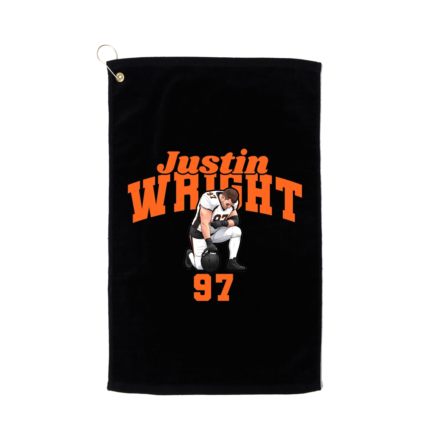 Golf Towel — Signature Arch in Black