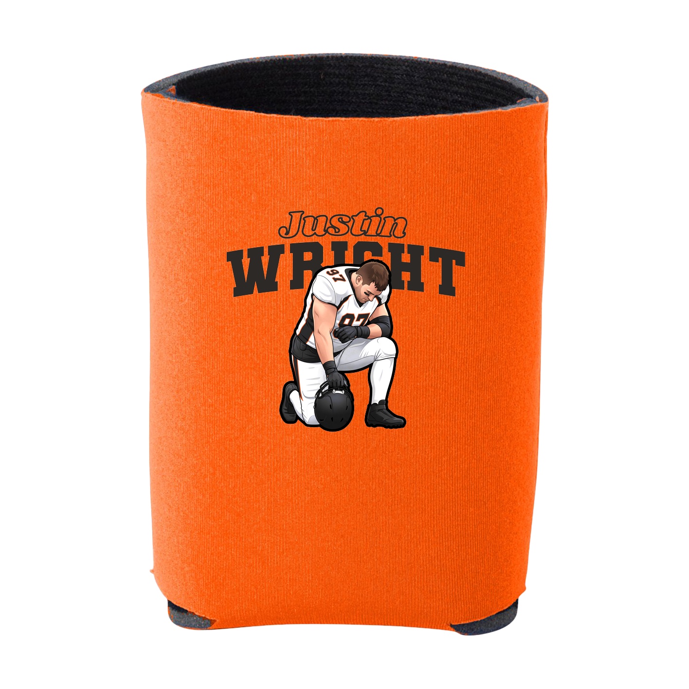 Can Holder — Name Arch in Orange