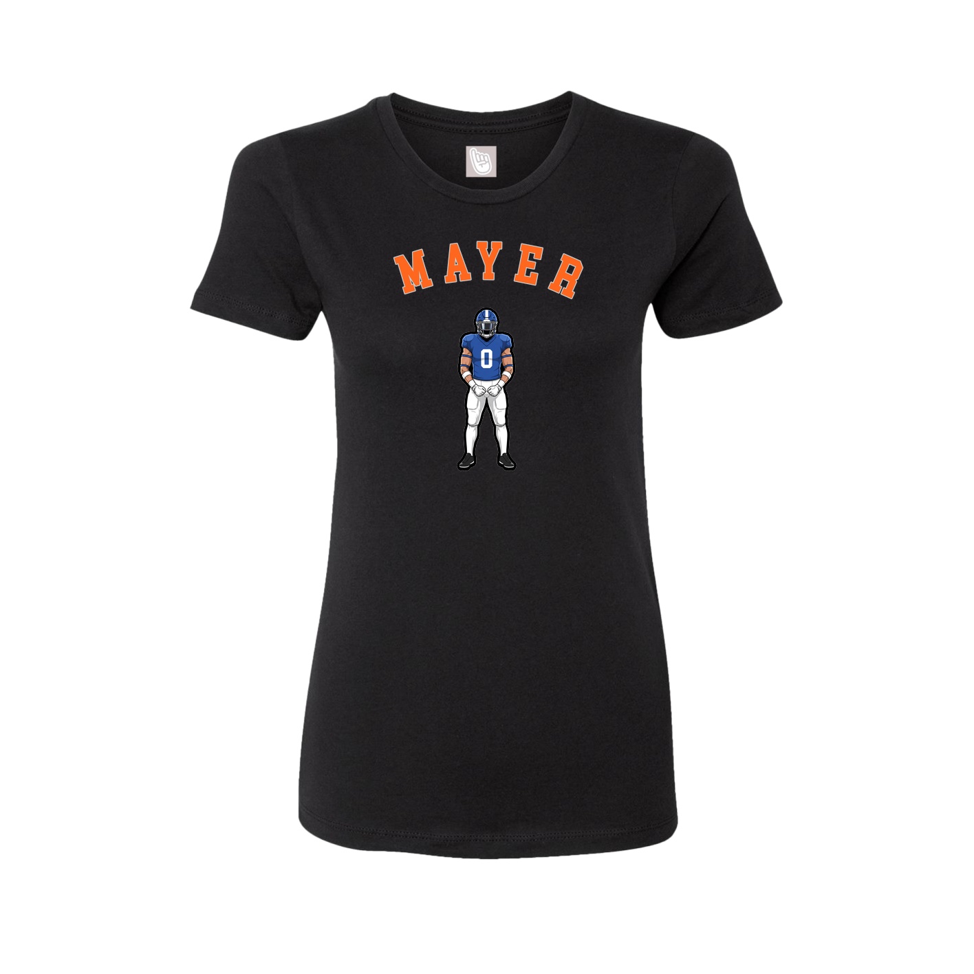 Fitted Women's Tee — Shirsey Arch in Black