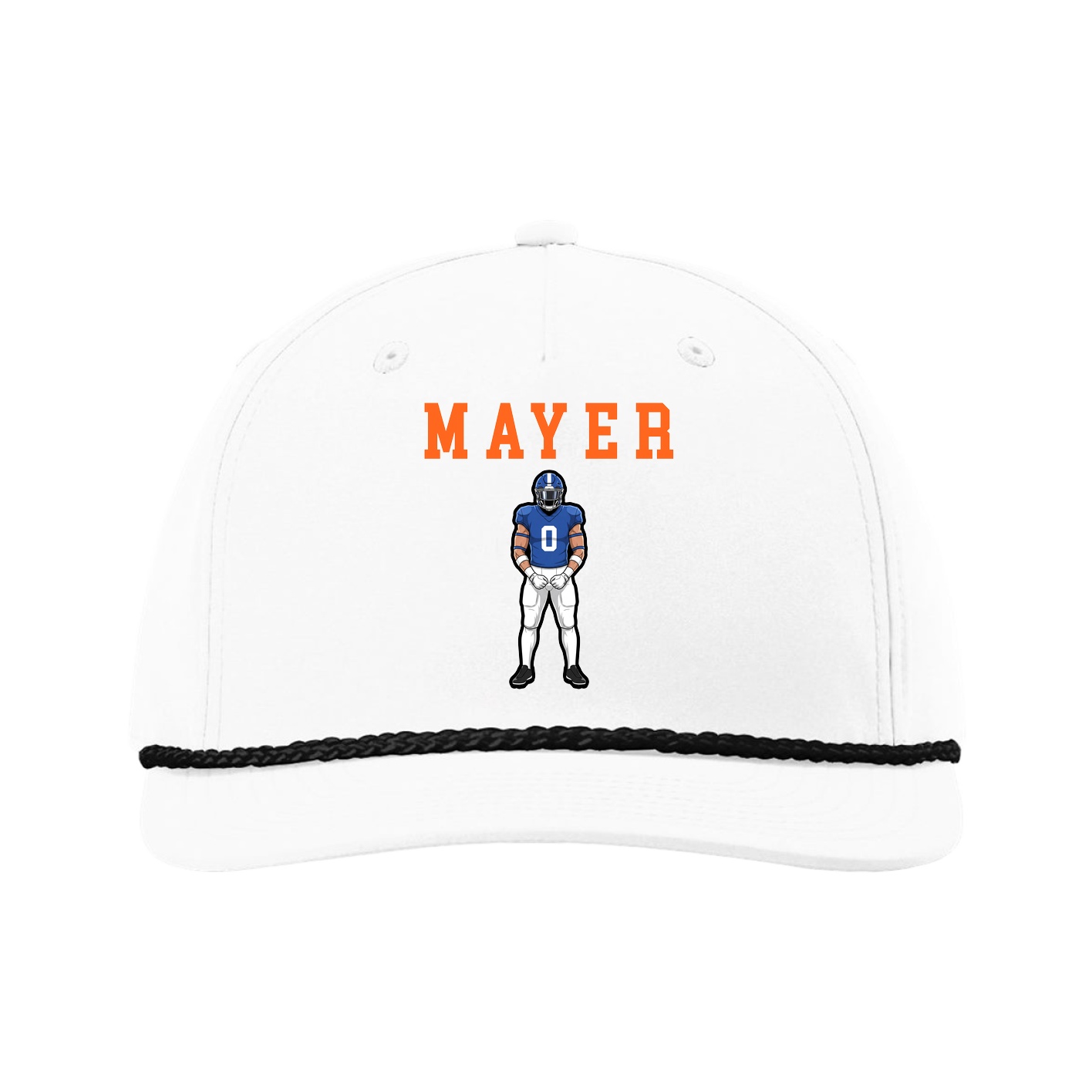 Five-Panel Classic Rope Cap — Shirsey in White