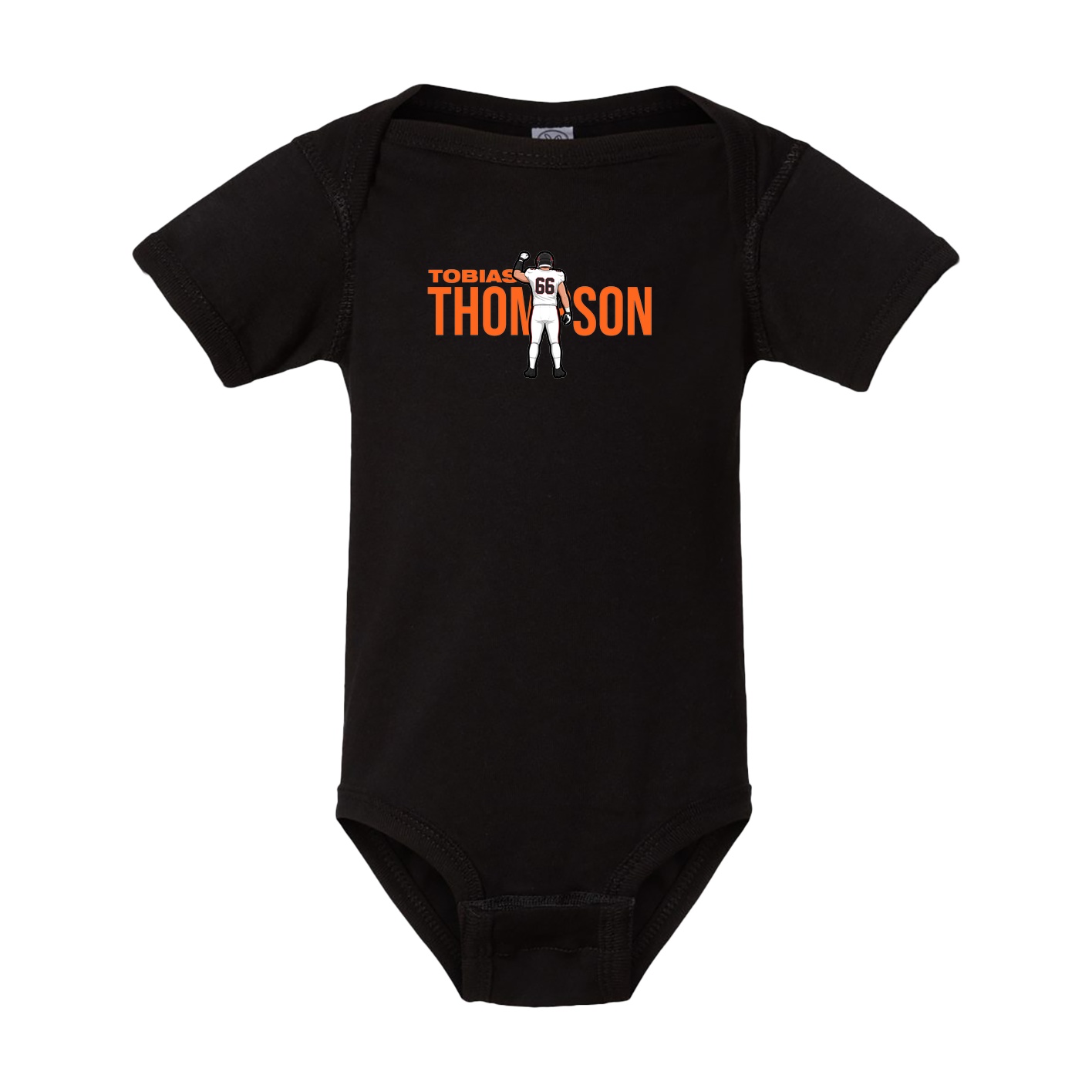 Baby Onesie — Player Name in Black
