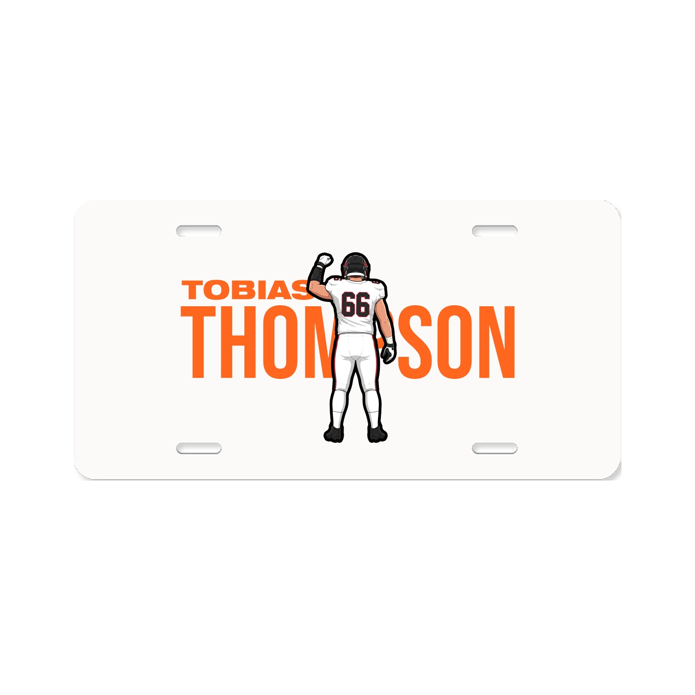License Plate — Player Name in Classic