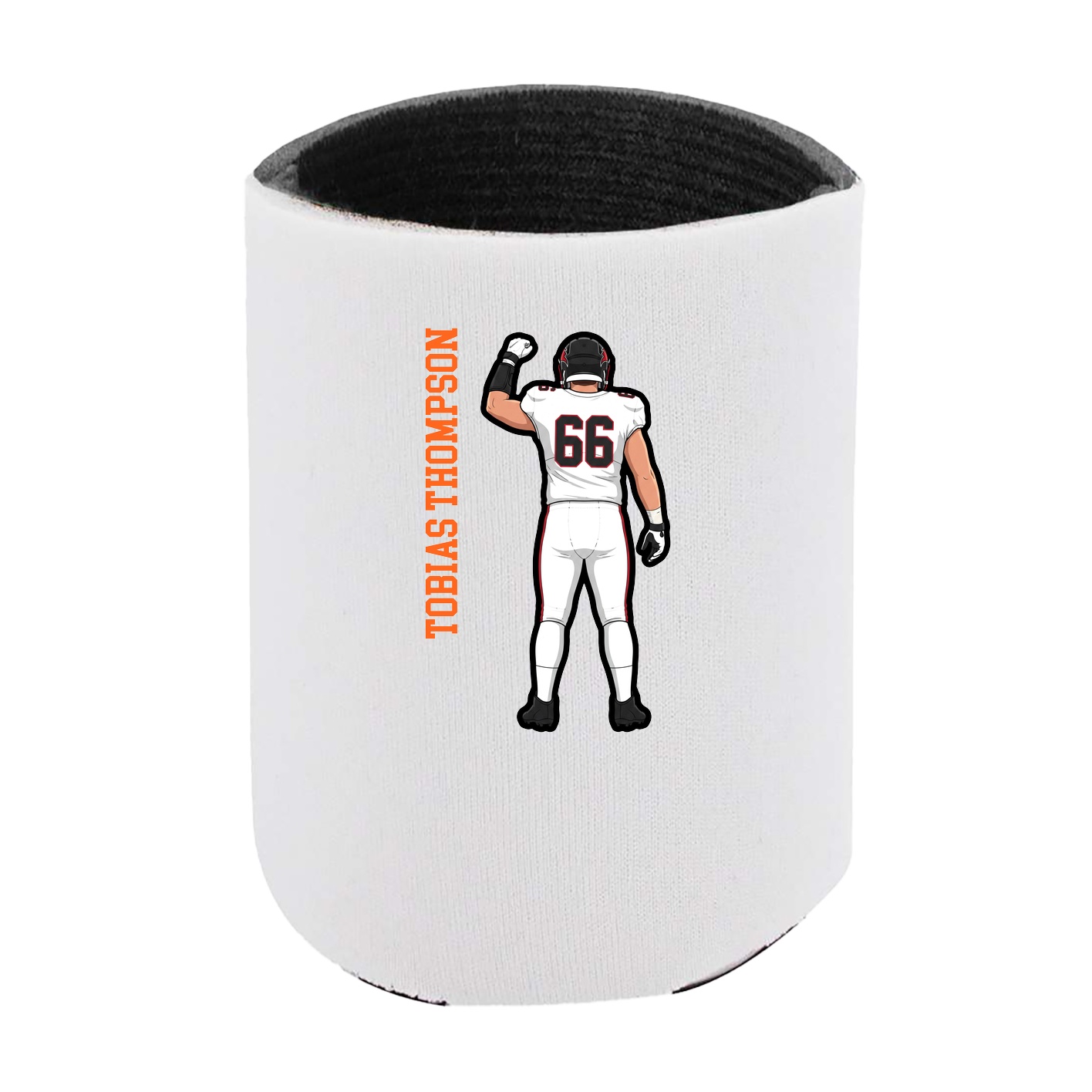 Can Holder — Name Vertical in White