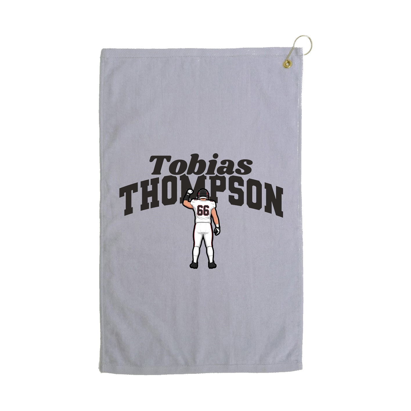Golf Towel — Signature Arch in Grey