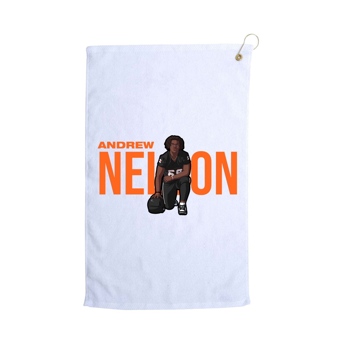 Golf Towel — Player Name in White
