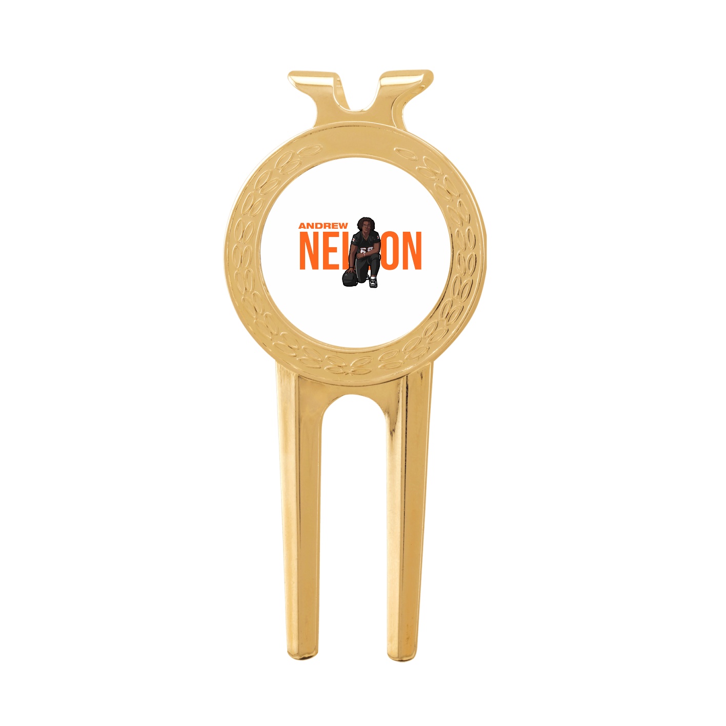 Divot Tool with Ball Marker — Player Name in Classic