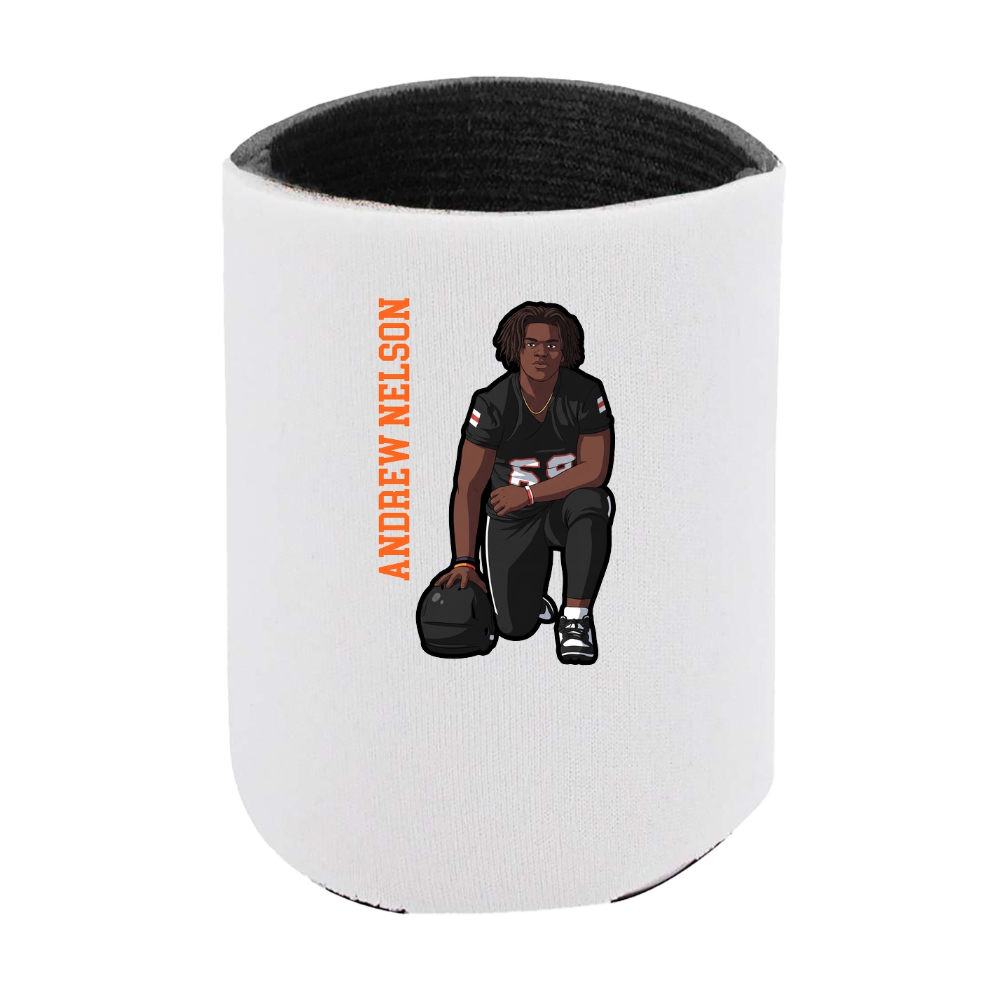 Can Holder — Name Vertical in White