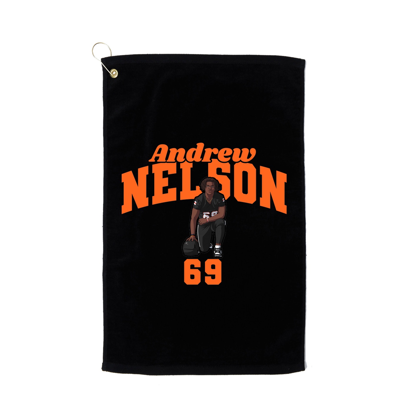 Golf Towel — Signature Arch in Black