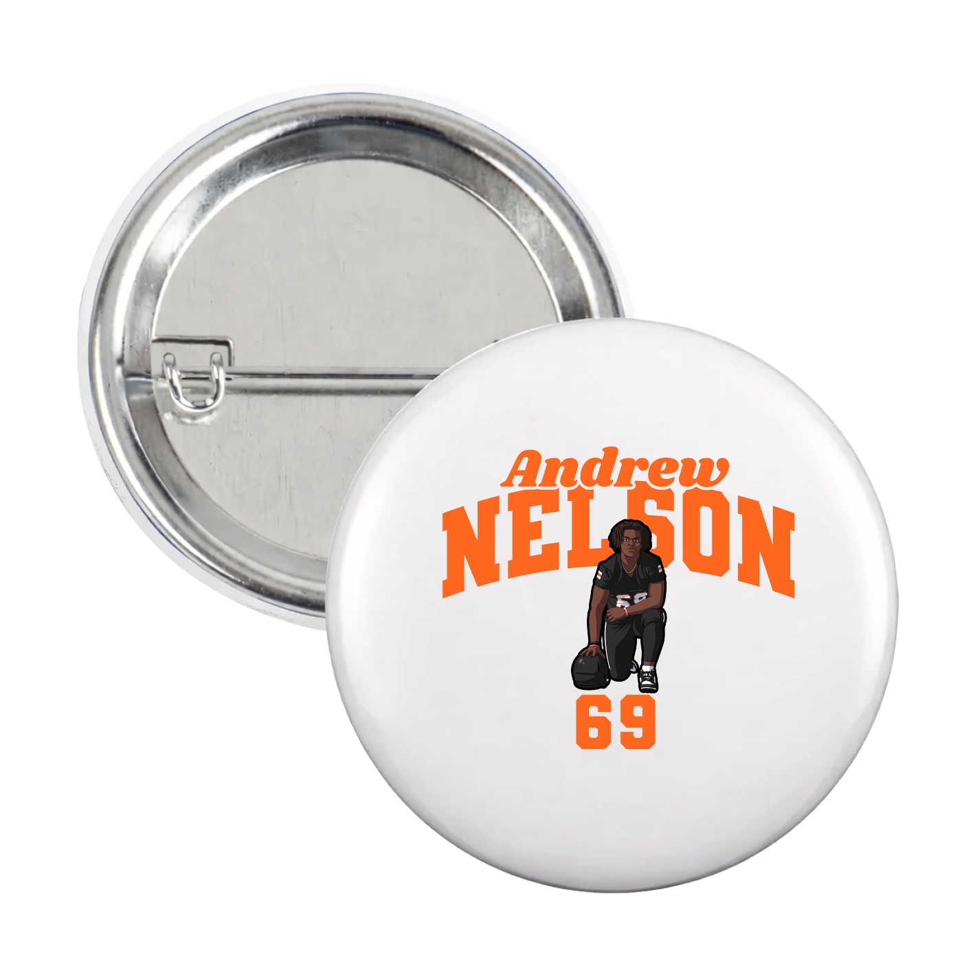 Game Day Button — Signature Arch in White