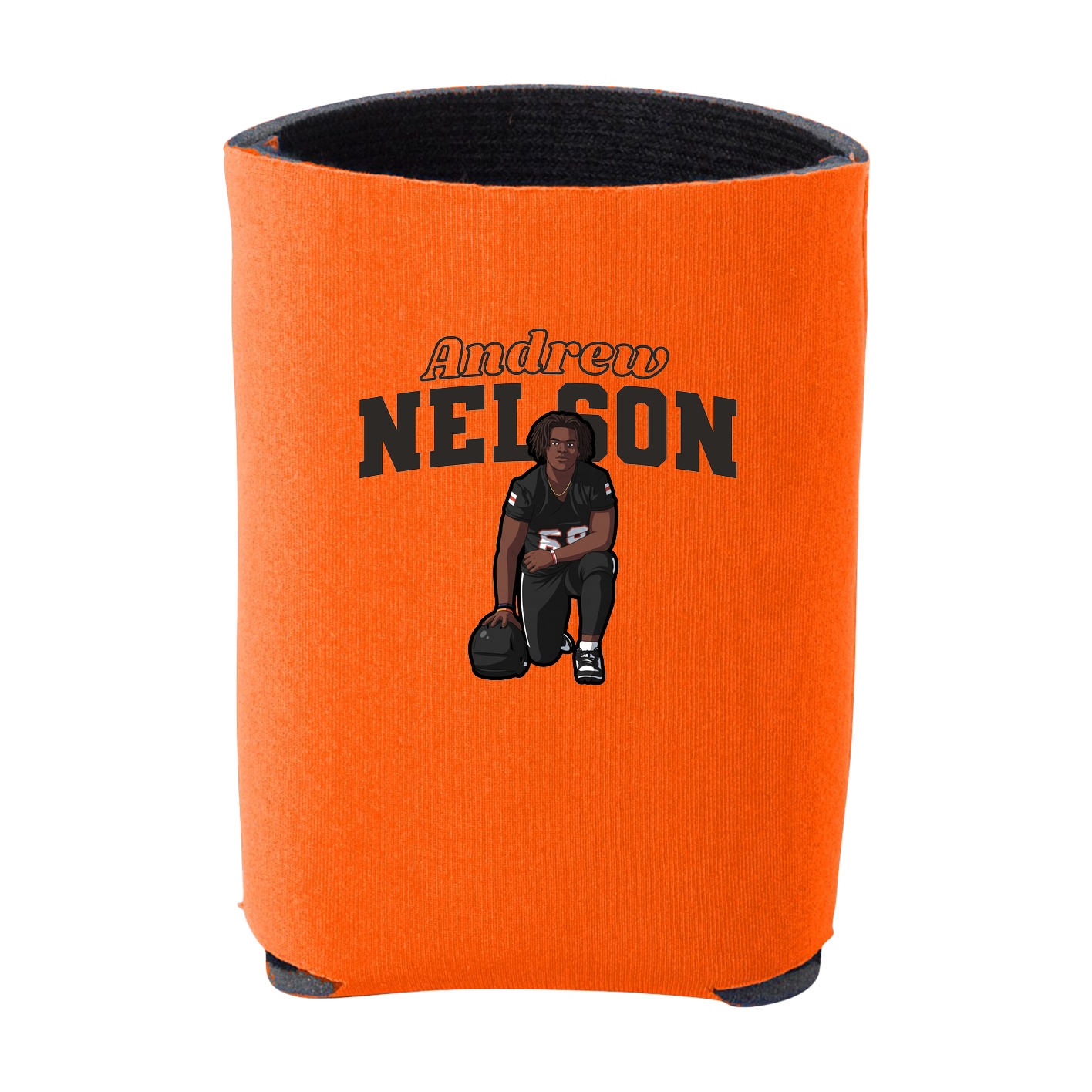 Can Holder — Name Arch in Orange