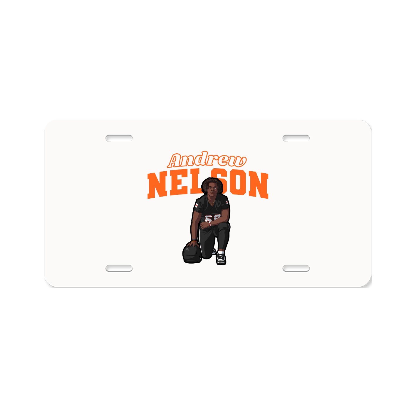 License Plate — Name Arch in Classic
