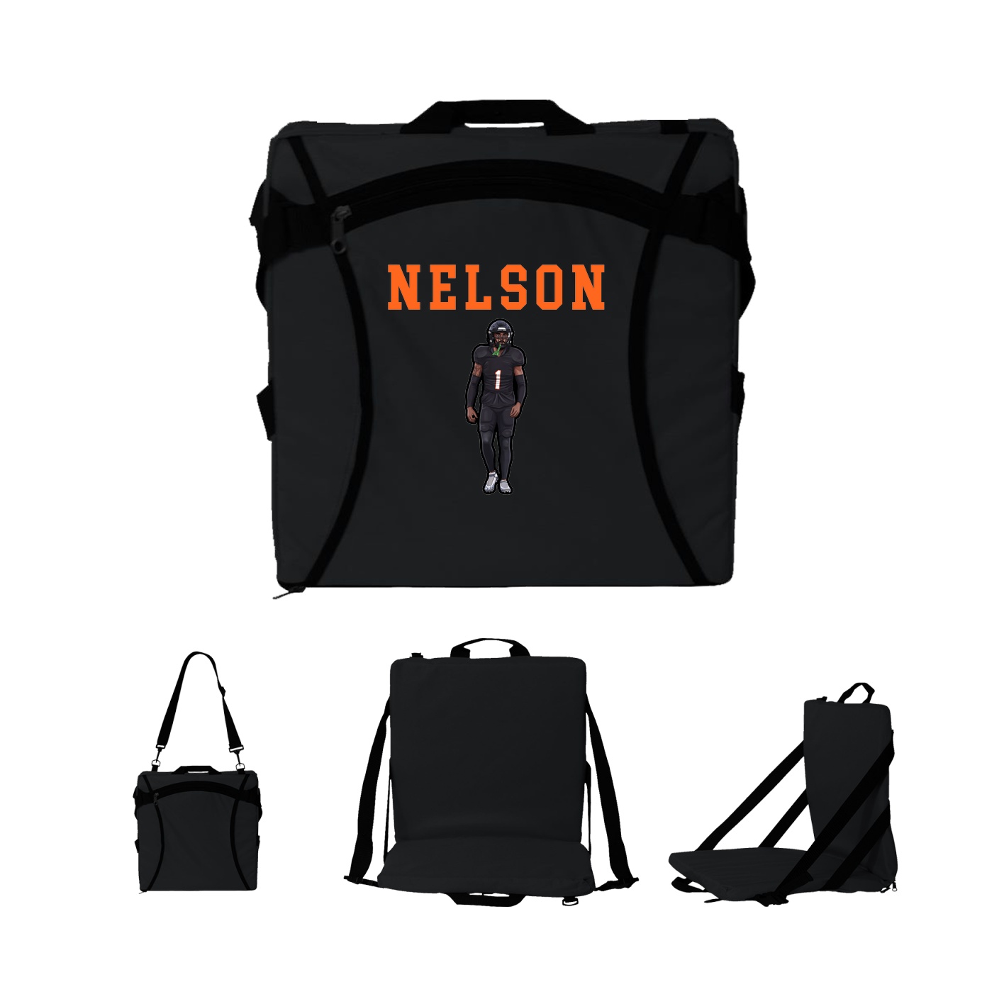 Folding Stadium Seat — Shirsey in Black