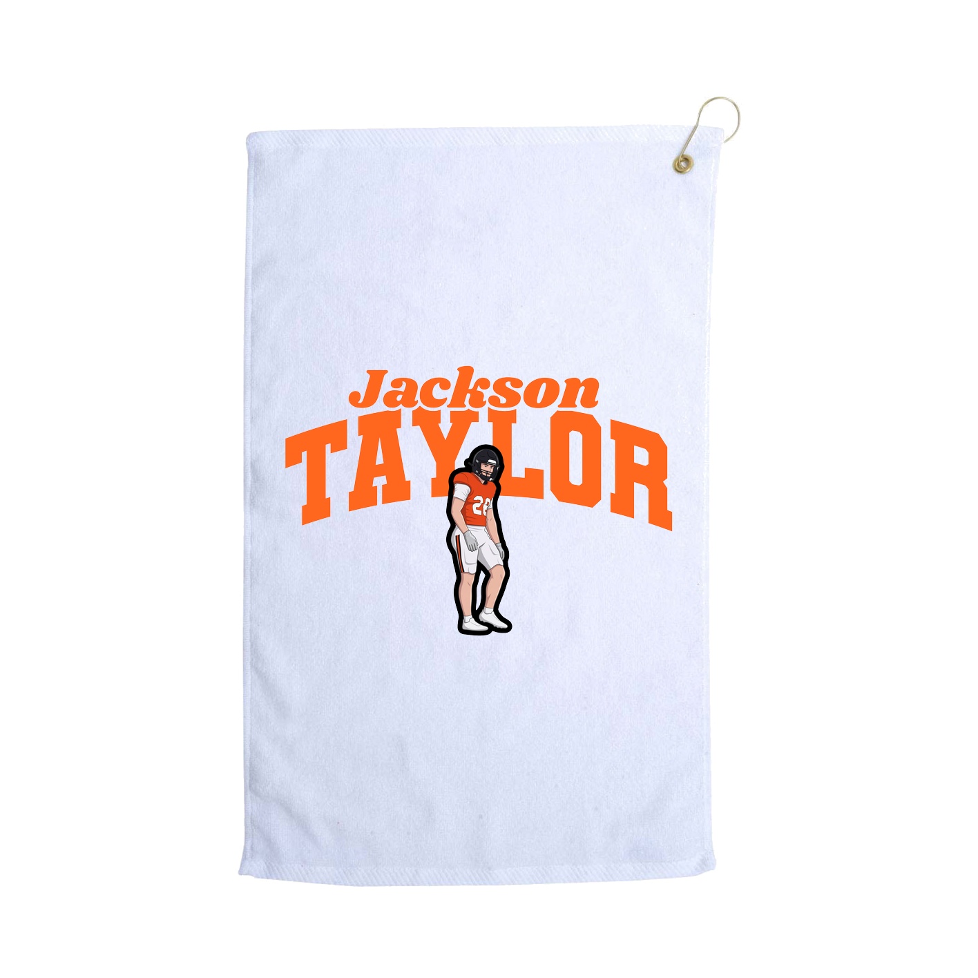 Golf Towel — Signature Arch in White