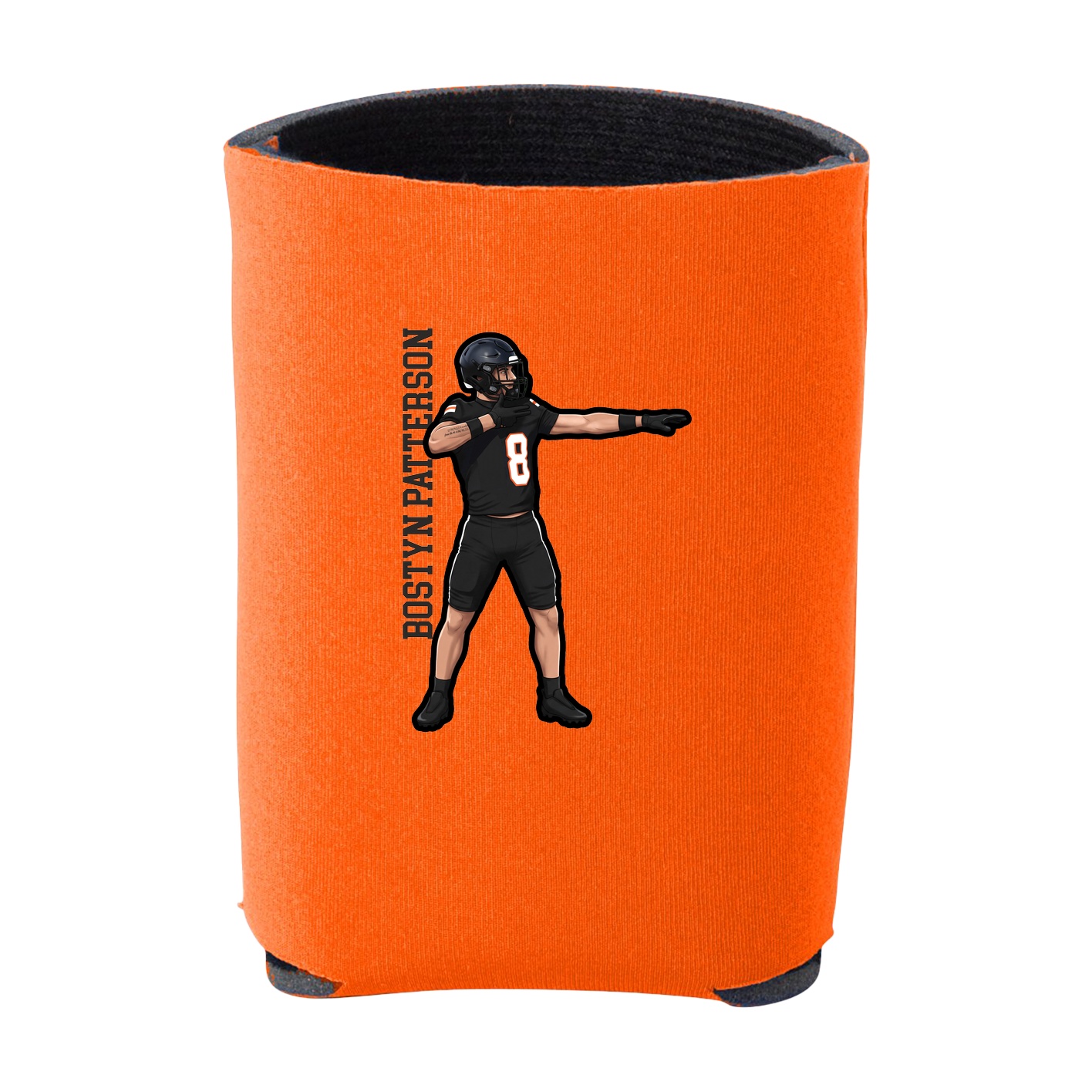 Can Holder — Name Vertical in Orange