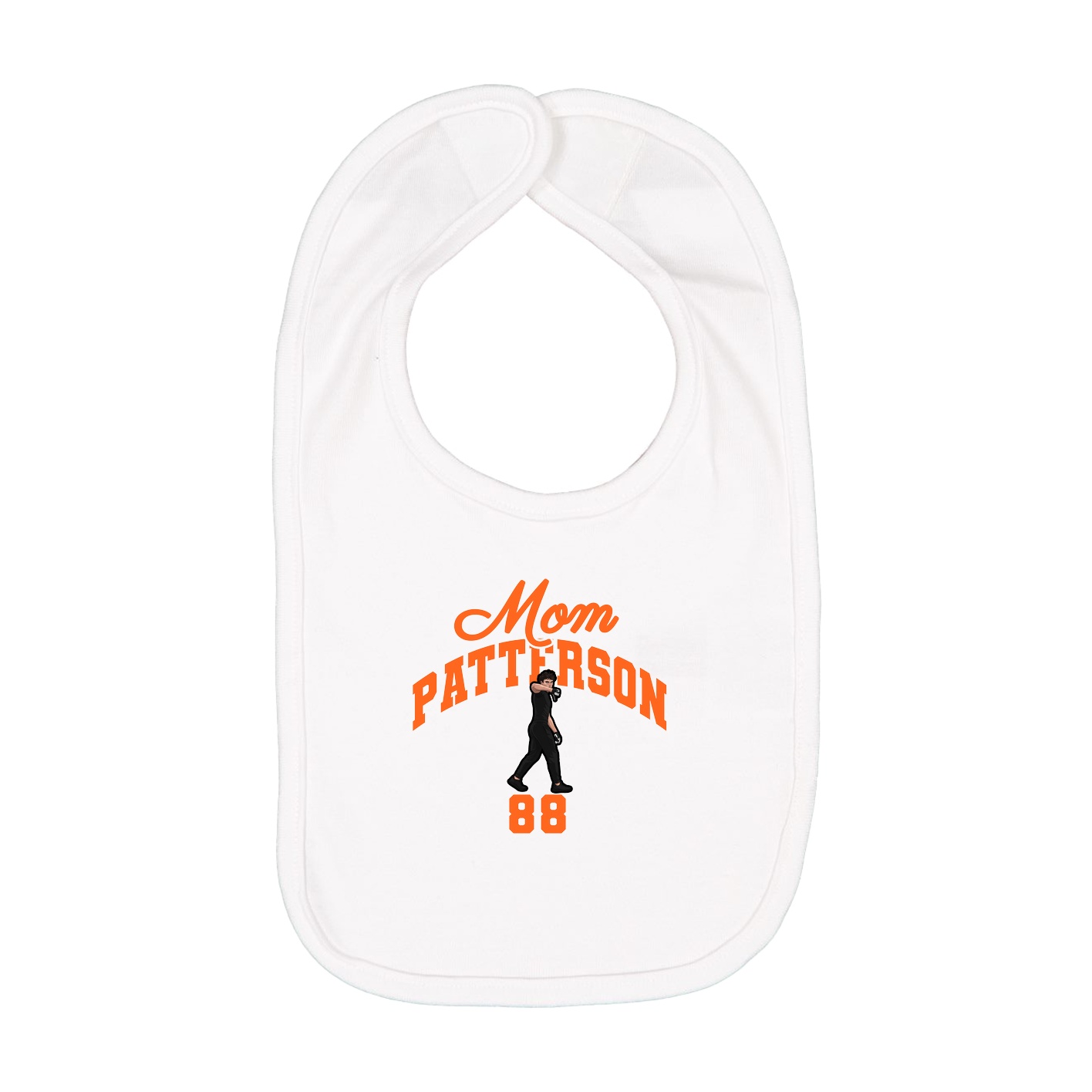 Infant Bib — Mothers Day Arch in White