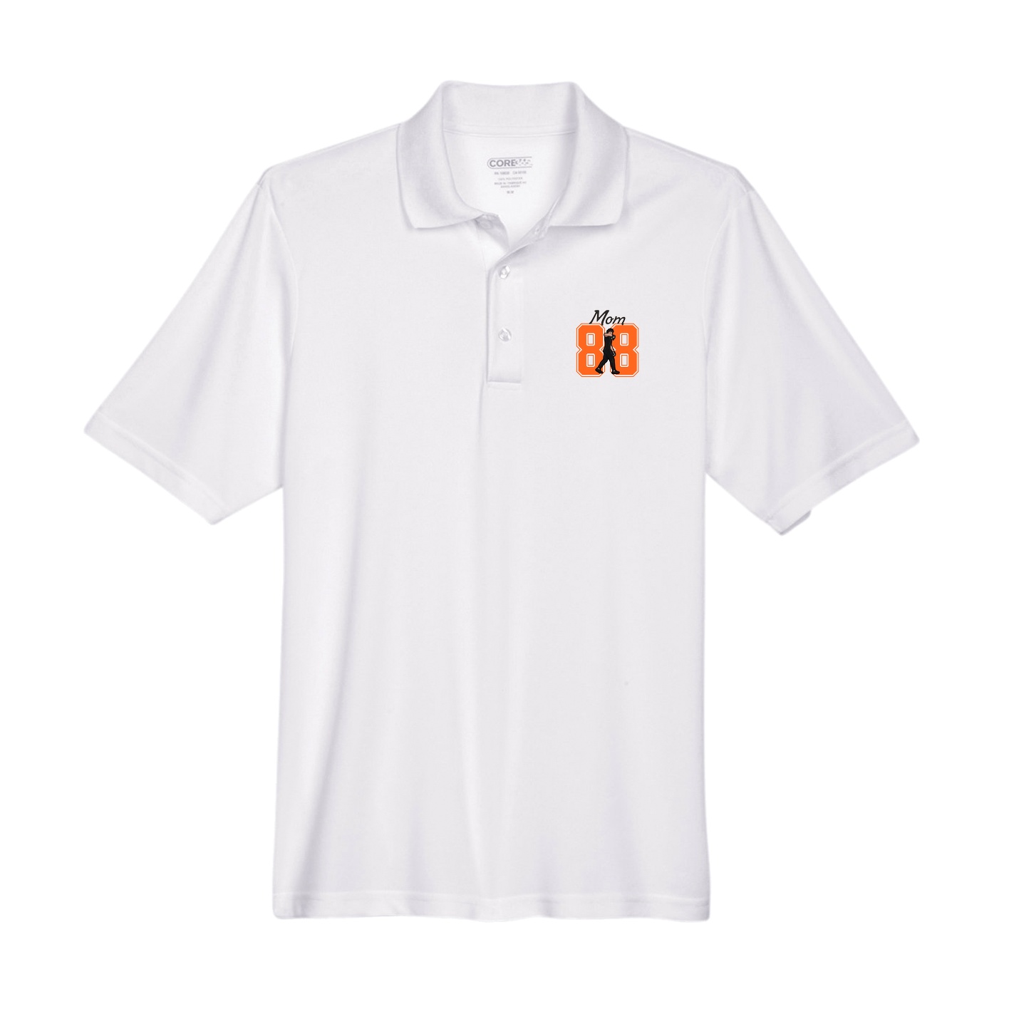 Performance Polo — Mothers Day Shirsey in White
