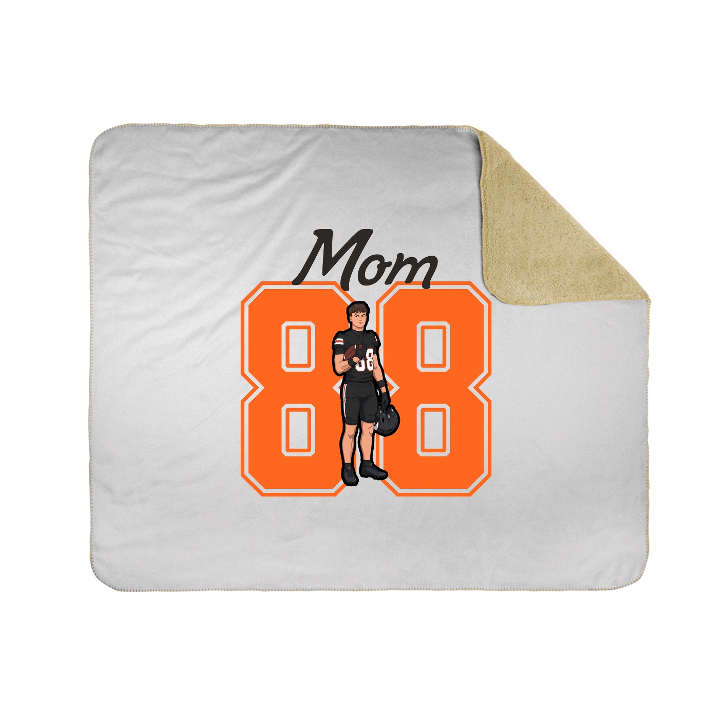 Throw Blanket — Mothers Day Shirsey in White