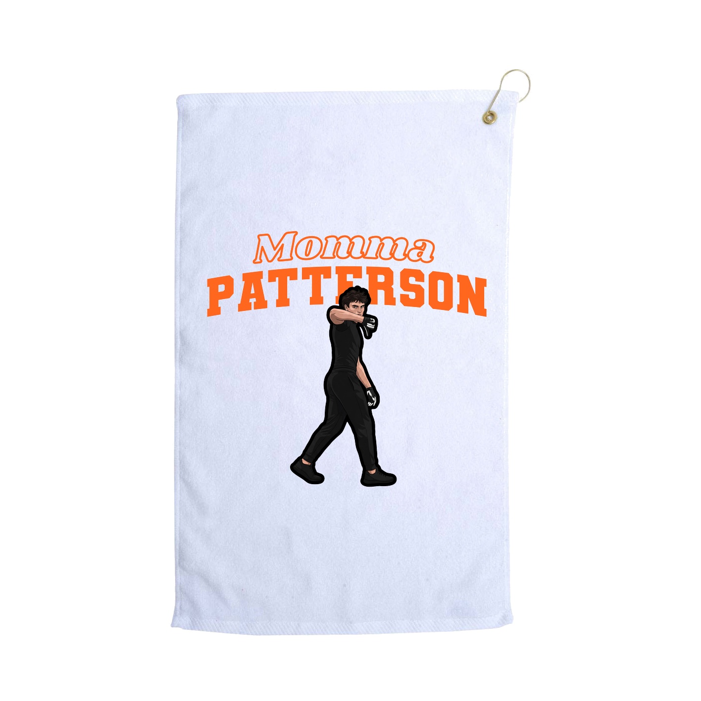 Golf Towel — Mothers Day Block in White