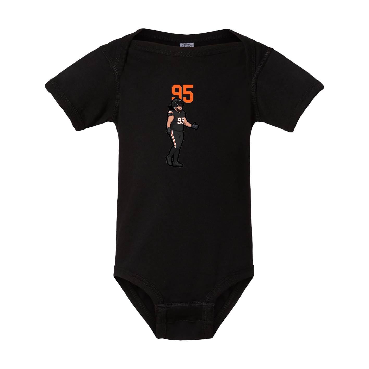 Baby Onesie — Number Top in Black