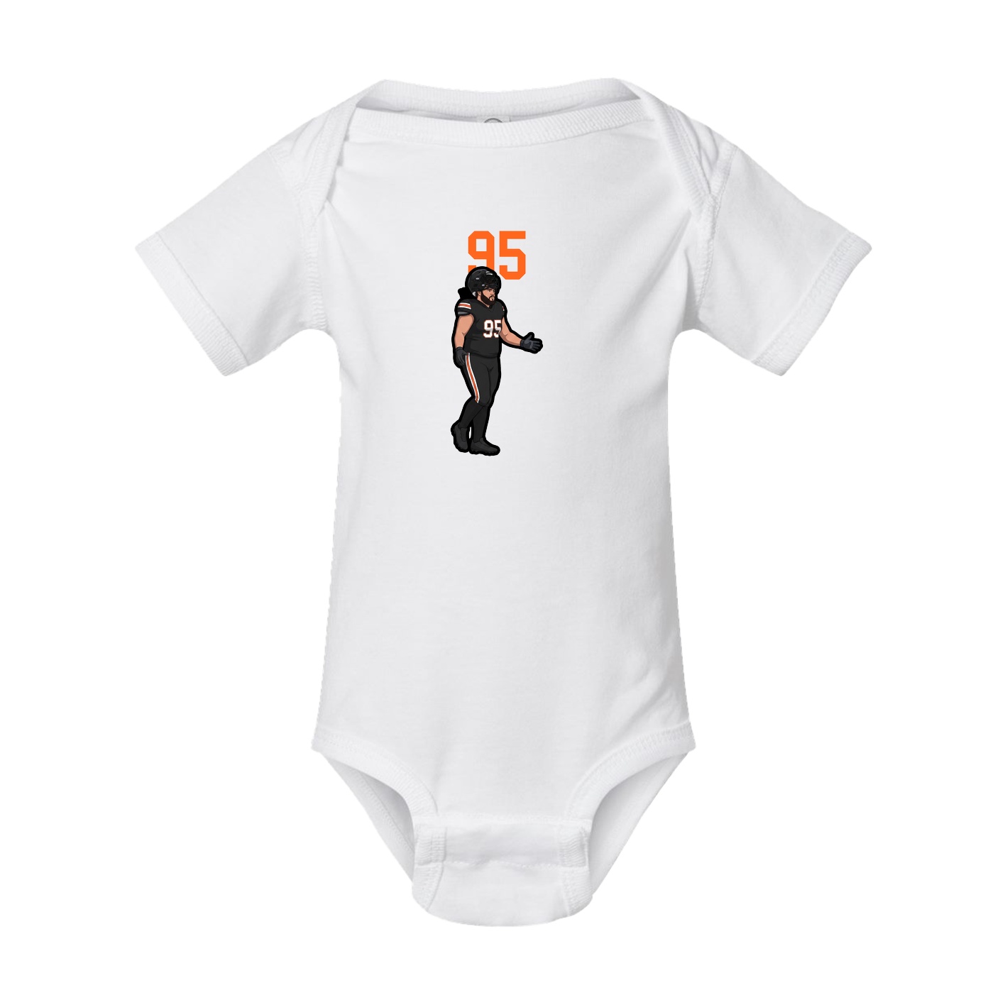 Baby Onesie — Number Top in White