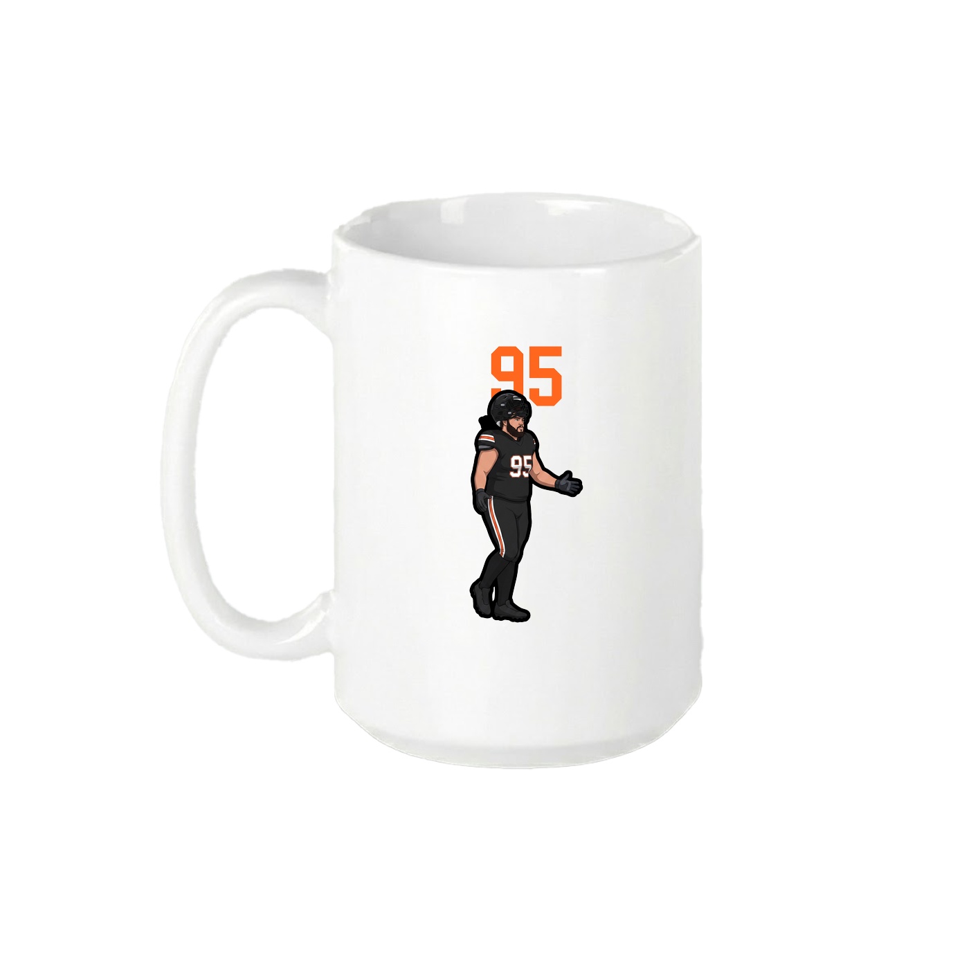 15oz Coffee Mug — Number Top in White