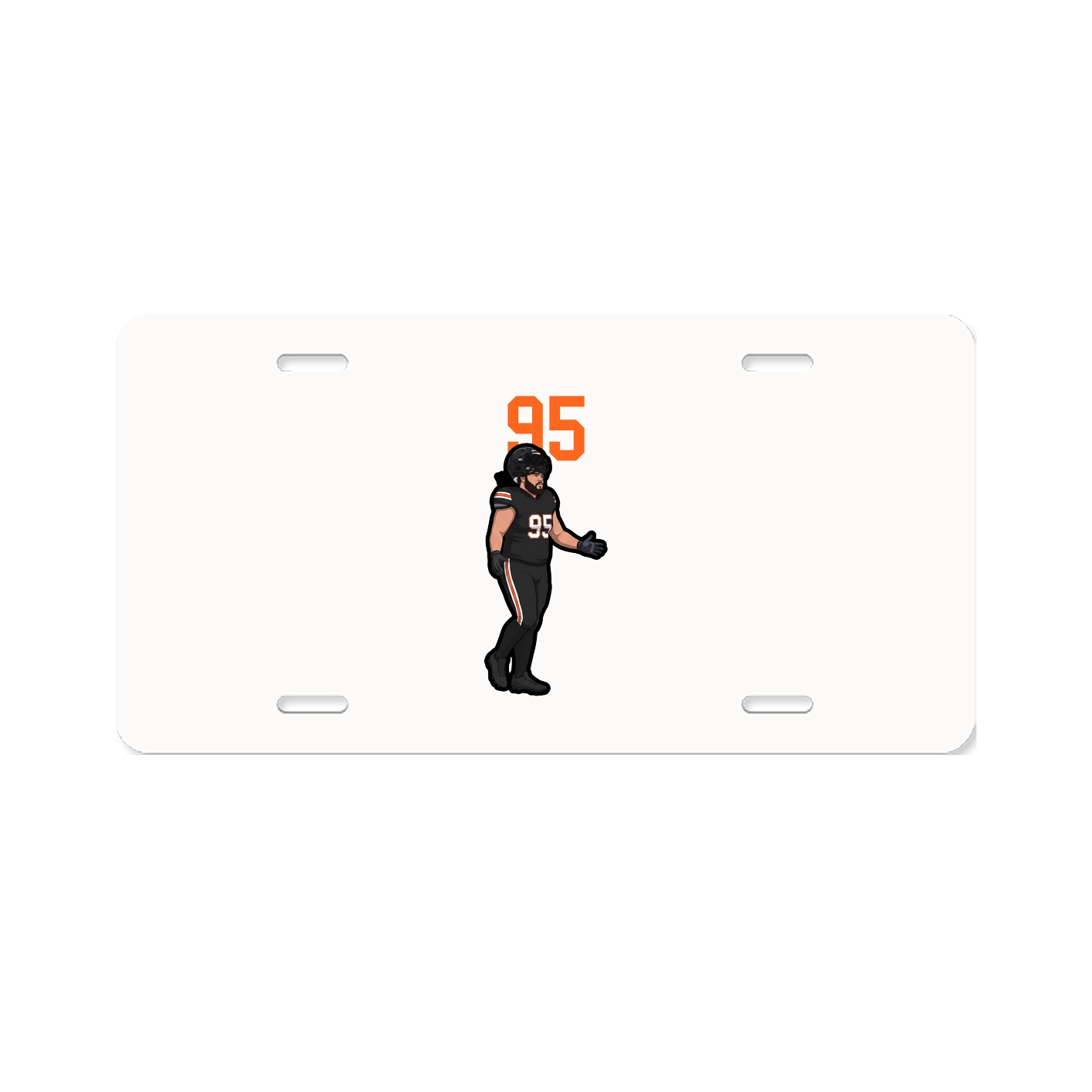 License Plate — Number Top in Classic
