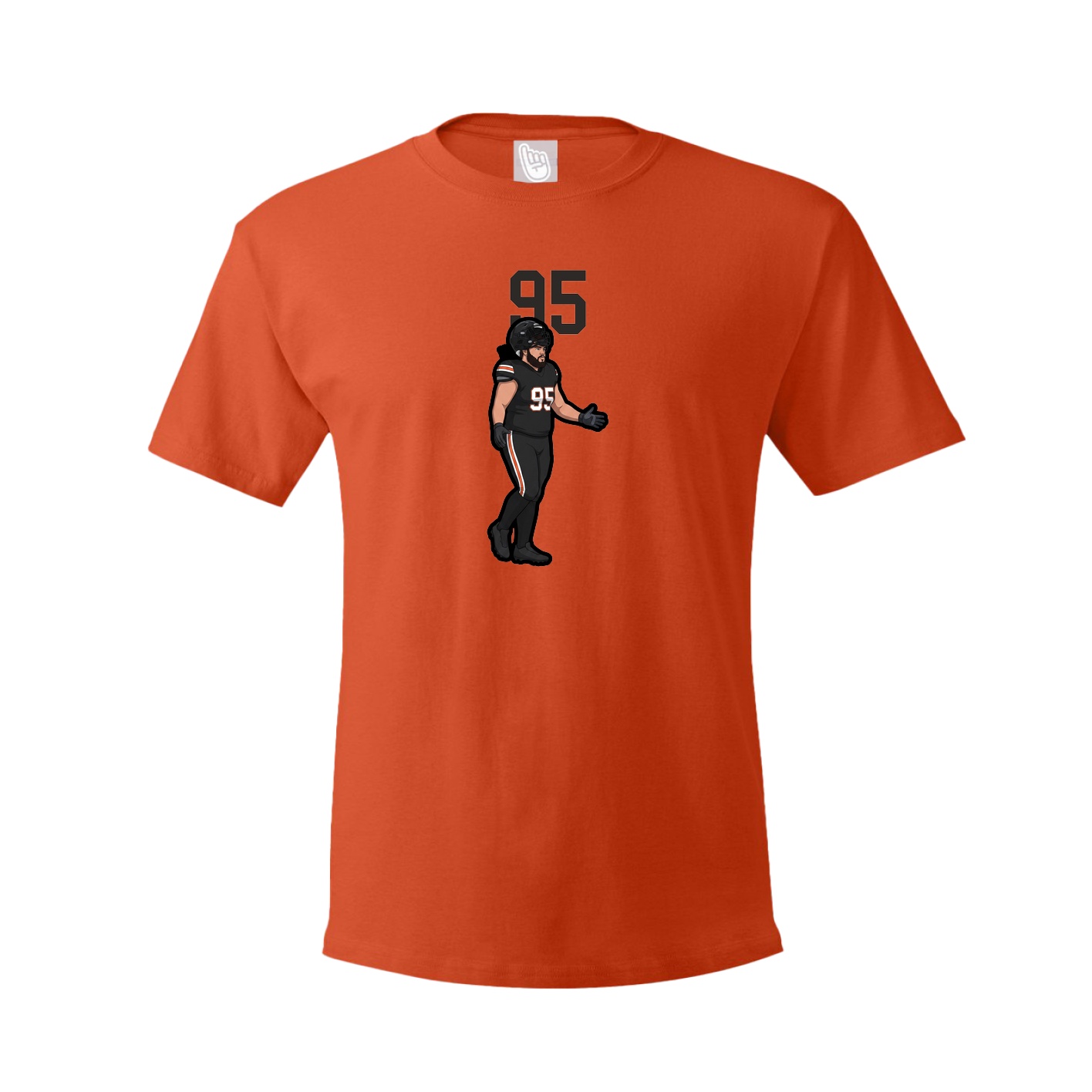Youth Tee — Number Top in Orange
