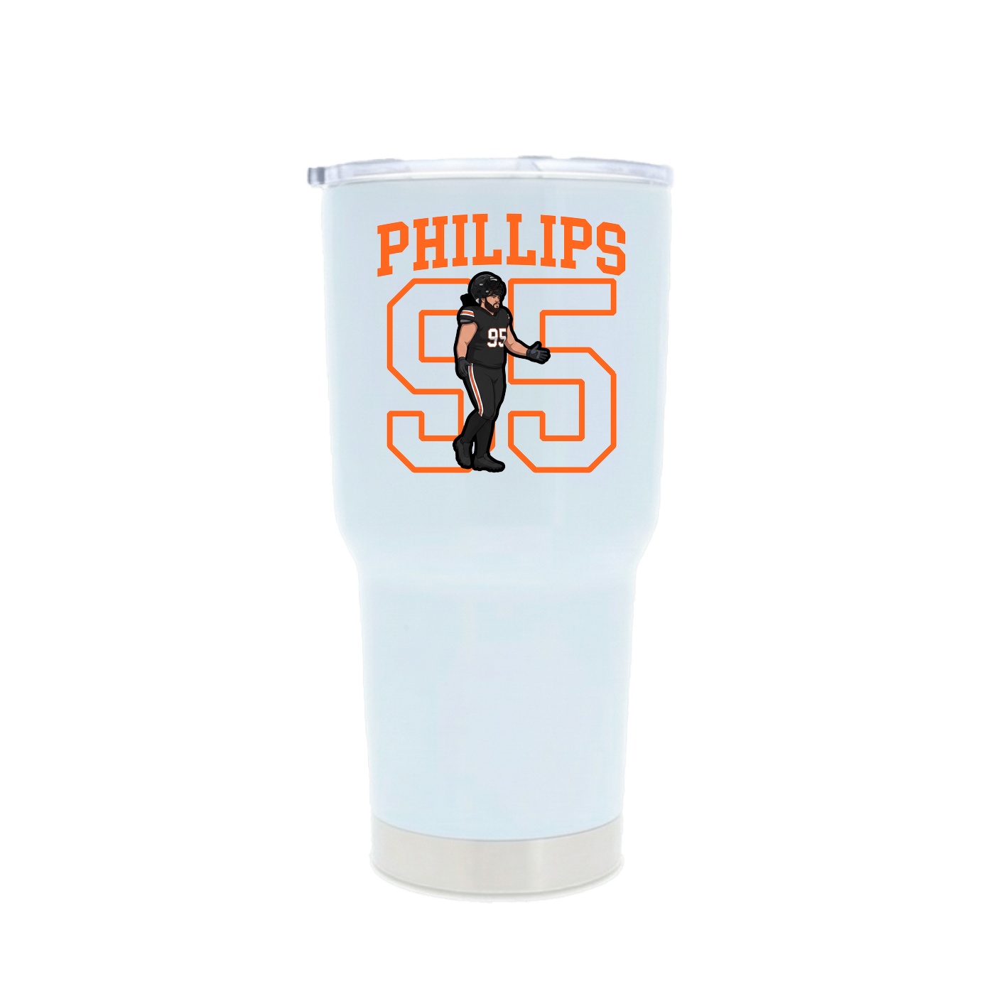 30oz Stainless Steel Tumbler — Shirsey in White