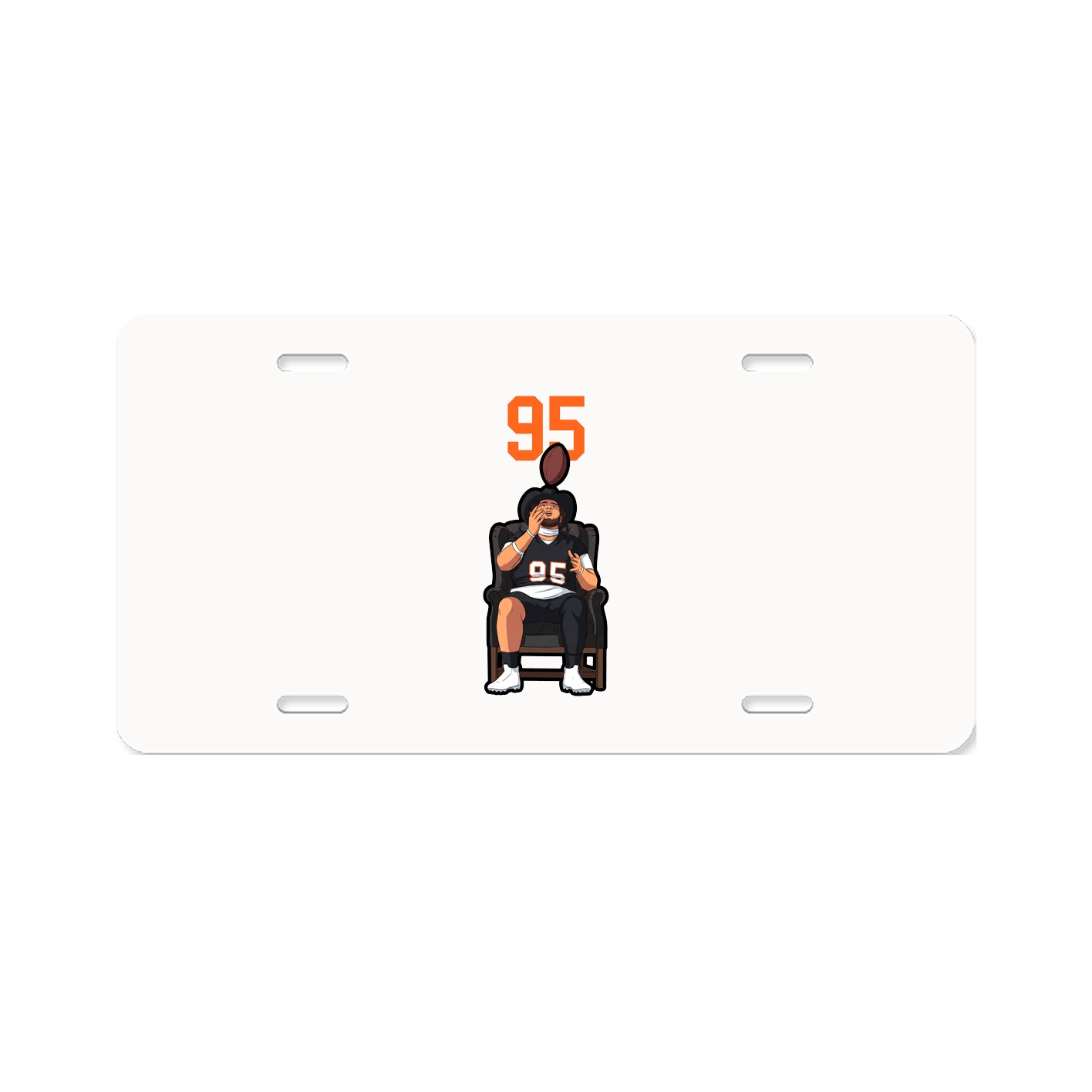 License Plate — Number Top in Classic