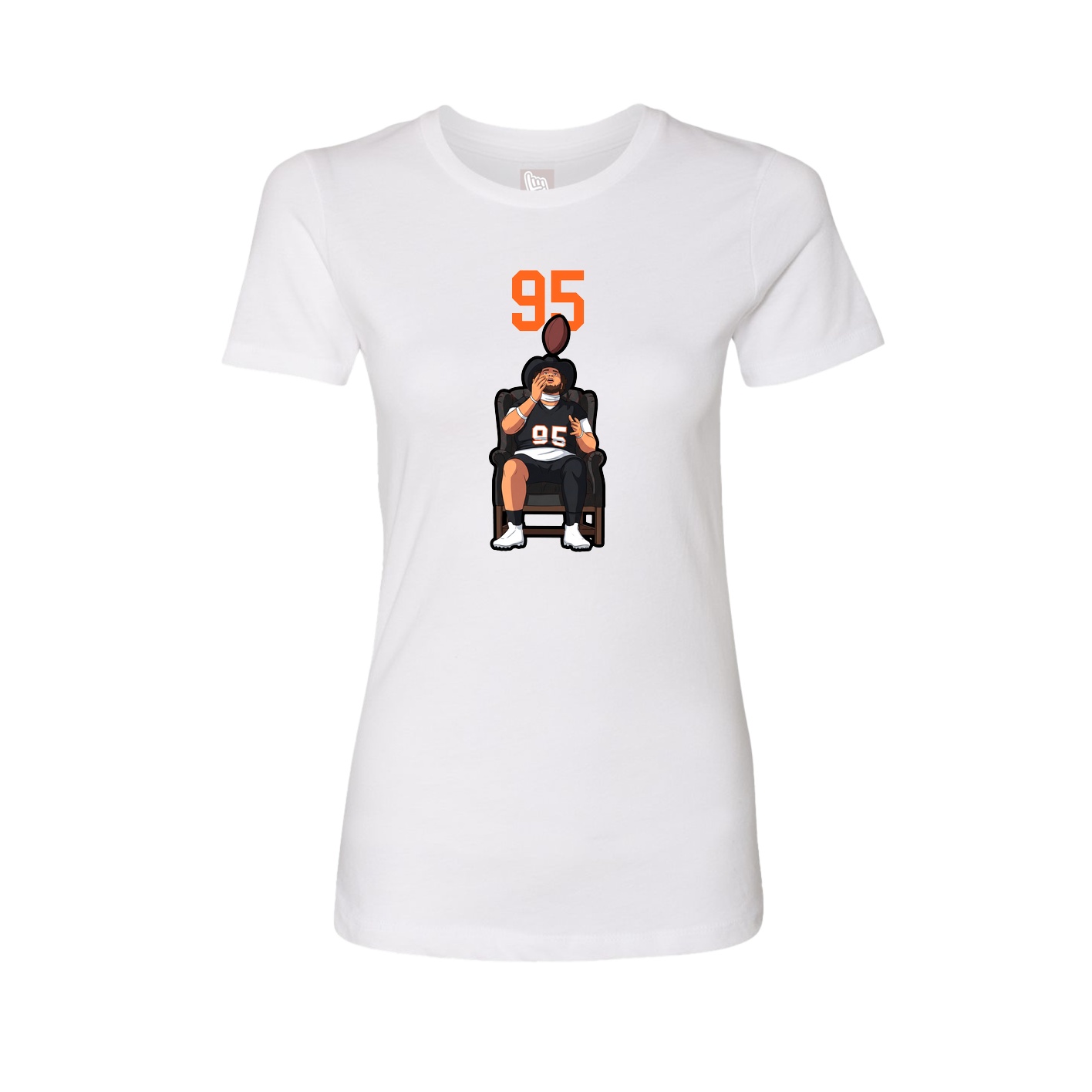 Womens Tee — Number Top in White