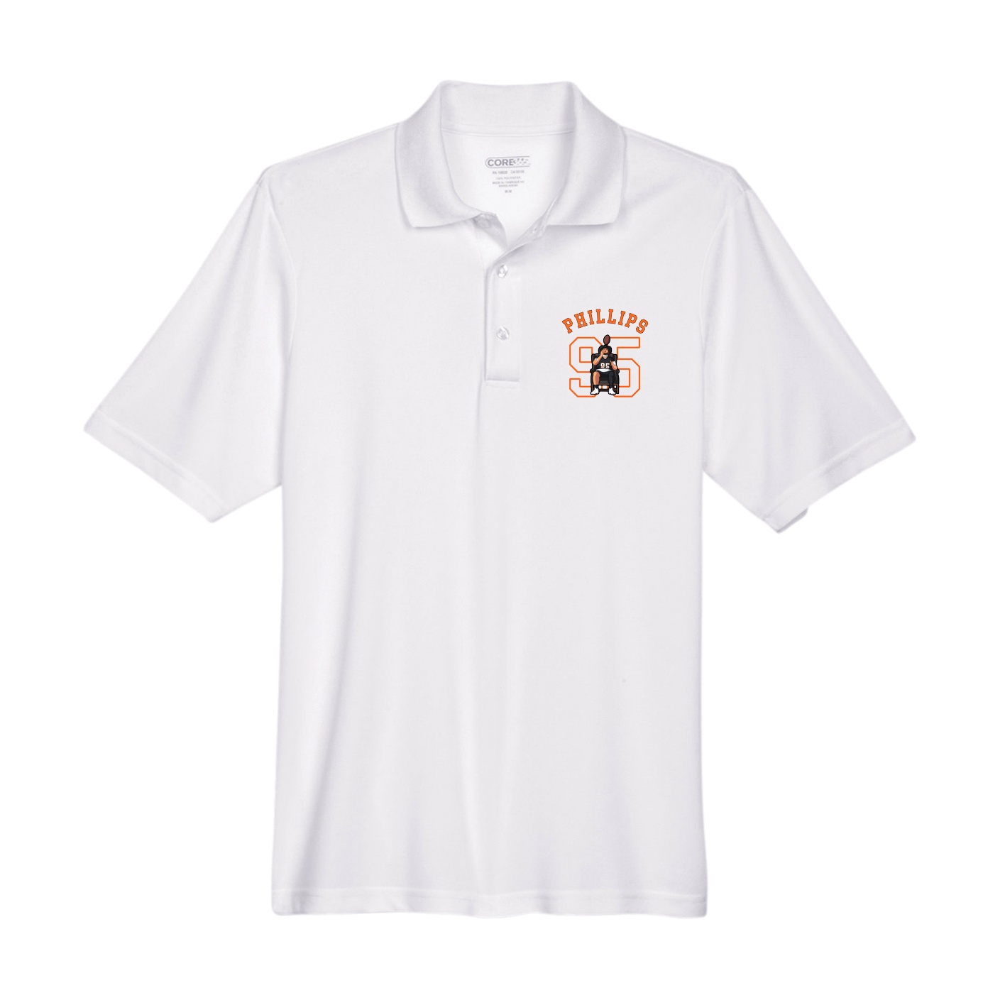 Performance Polo — Shirsey Arch in White