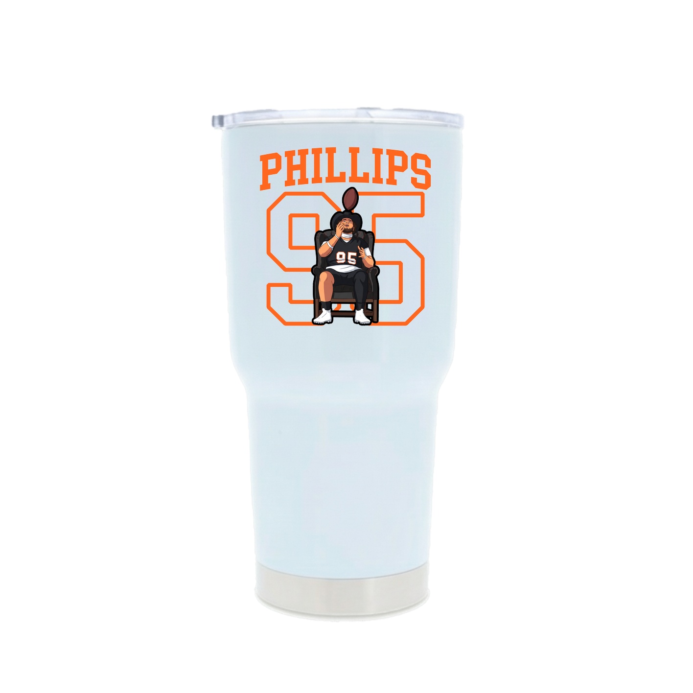 30oz Stainless Steel Tumbler — Shirsey in White