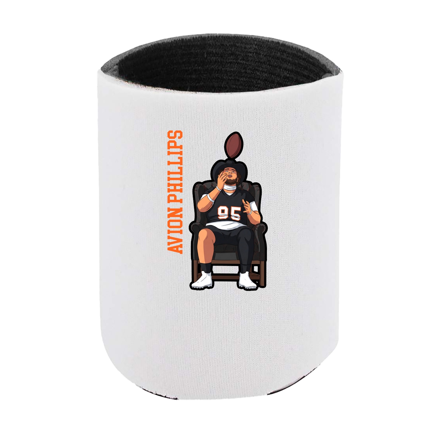 Can Holder — Name Vertical in White