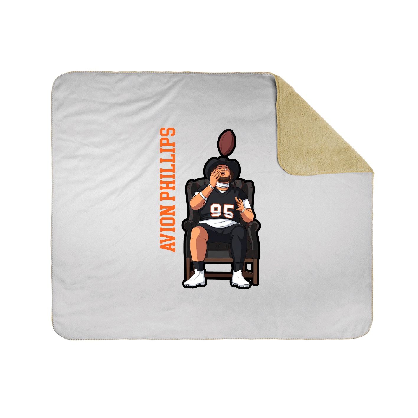 50x60 Sherpa Lined Throw Blanket