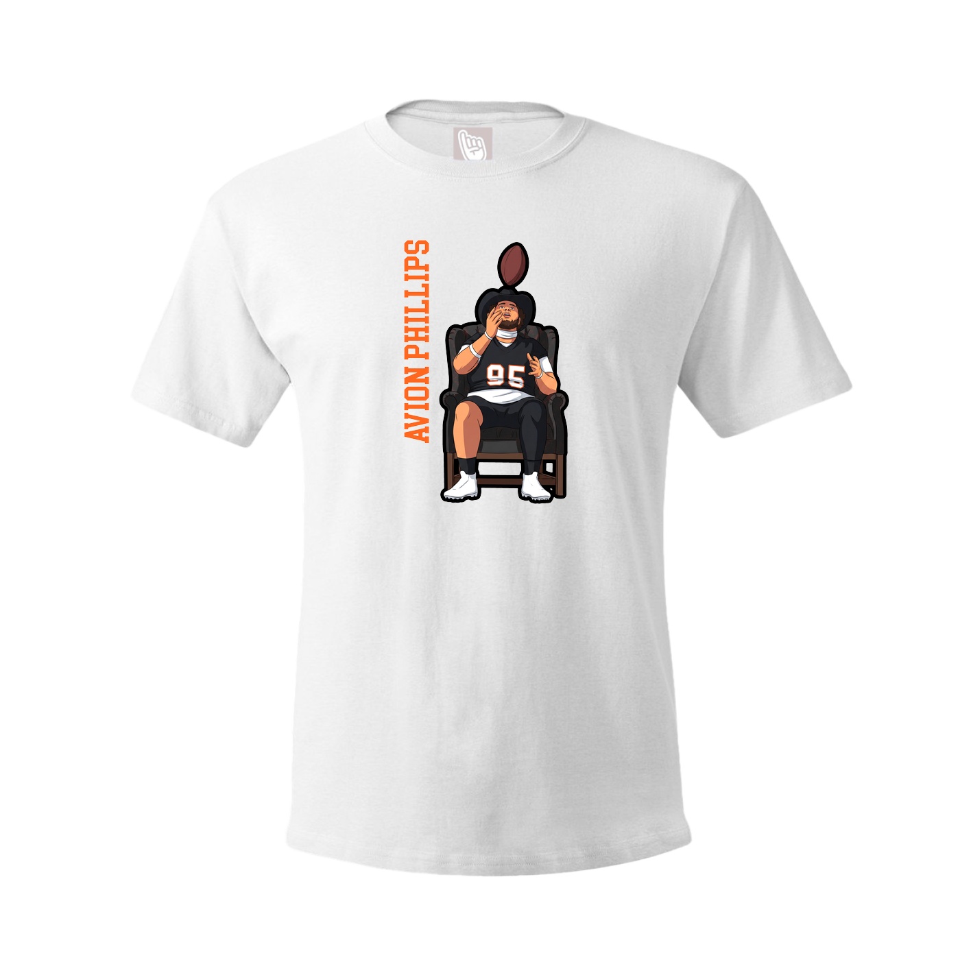 Youth Tee — Name Vertical in White